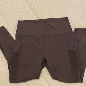 Fabletics cropped leggings with mesh detail